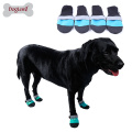 3 color de los zapatos del animal doméstico impermeables Oxford edredón superior antideslizante de cuero suela botas de perro para perros y cachorro